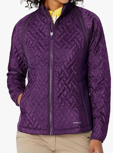 Annika Propel 2 in 1 Quilted Jacket & Vest Black Impulse (Purple) LAO00009