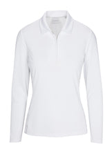 Dunning AUDREY LONG SLEEVE PERFORMANCE POLO D22F22K282 White Size: Small