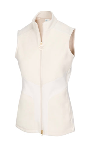 Greg Norman Women’s Bonded Fleece Vest G2F21J063 Birch Size: Medium