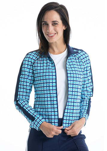 Kinona Layer Up Jacket - Mediterranean Check Size: Small