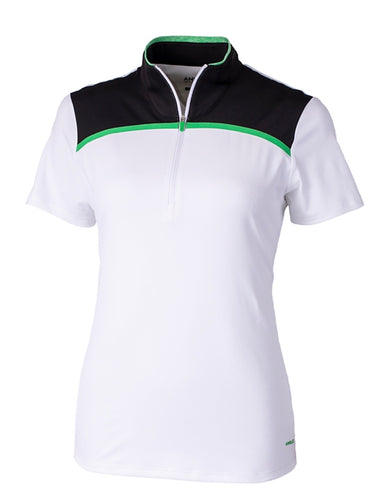Annika Connect Short Sleeve Half Zip LAK00165 Medium