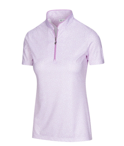 Greg Norman ML75 UMBRELLA PRINT POLO G2S22K469 Size: Medium Primrose
