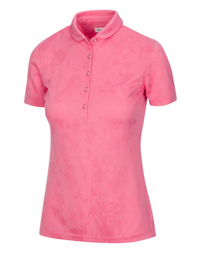 Greg Norman LUCKY POLO G2S22K605 Size: Medium Coral Guava