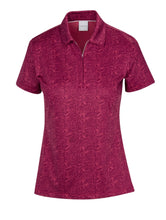 Dunning MIA ZIP PERFORMANCE POLO D22F22K276 Plum Size: Small