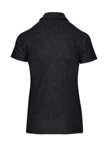 Dunning Golf Nora Zip Golf Shirt D2S22K272 Size: Medium Black