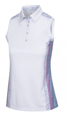 Greg Norman Women’s Loggia Sleeveless Sleeveless Golf Polo White G2F21K201 Size: Medium